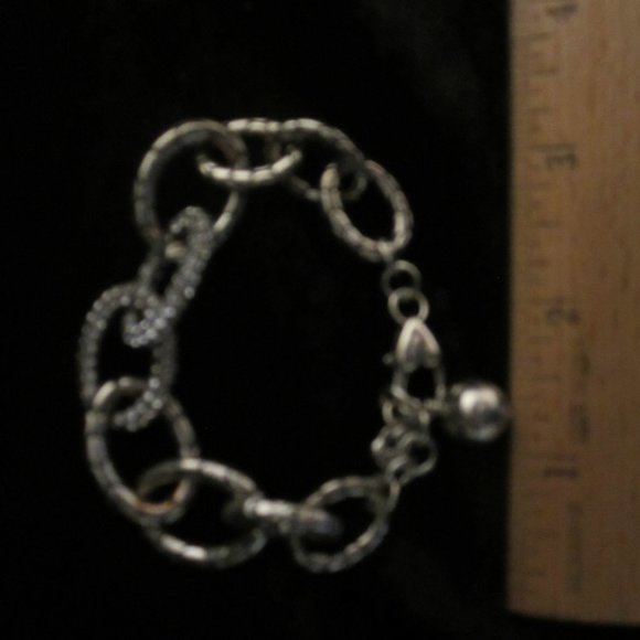 Brighton Pebble& Swarovski Crystal loop Bracelet - Picture 3 of 4
